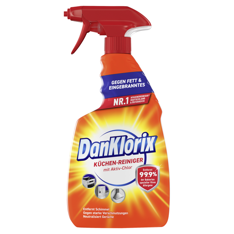 DanKlorix Küchen-Reiniger mit Aktiv-Chlor